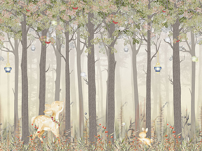 Фотообои Fairy Foxes 7, FAIRY FOXES, Wall street Фотообои Fairy Foxes 7, FAIRY FOXES, Wall street
