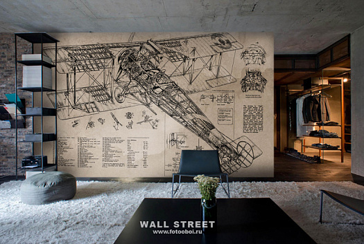 Фотообои в интерьере артикул Induction 10, ИНДУКЦИЯ / INDUCTION, Wall street