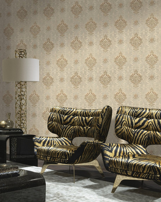 Обои в интерьере артикул 19011, Roberto Cavalli 8, Emiliana Parati Обои в интерьере артикул 19011, Roberto Cavalli 8, Emiliana Parati