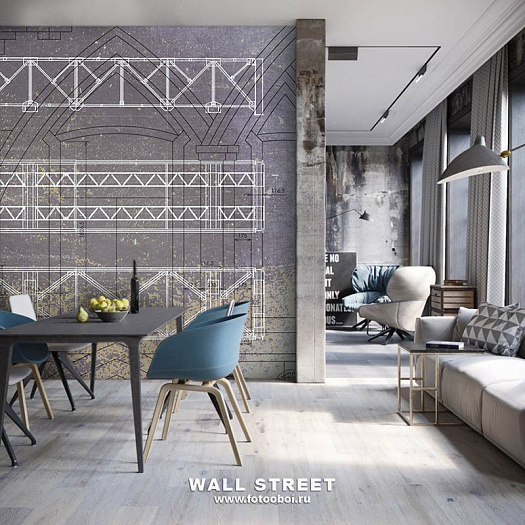 Фотообои в интерьере артикул Induction 27, ИНДУКЦИЯ / INDUCTION, Wall street Фотообои в интерьере артикул Induction 27, ИНДУКЦИЯ / INDUCTION, Wall street